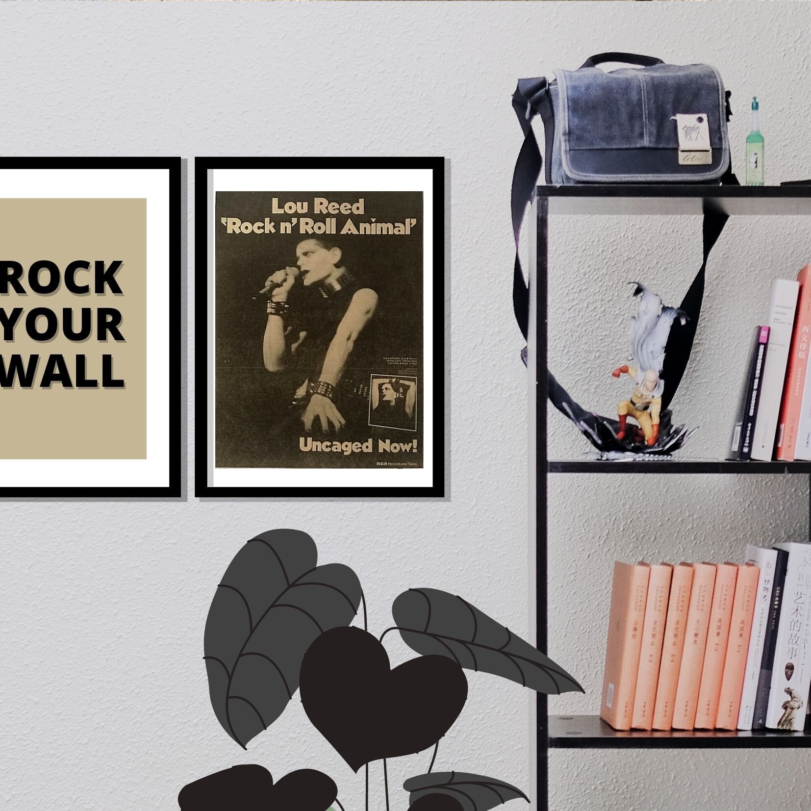 Lou Reed Sticker LOU REED 1974 - Rock N Roll Animal - Vintage, Original, Music, Poster ...