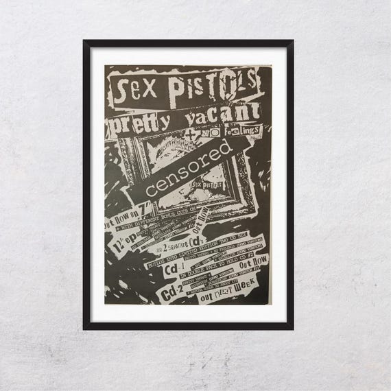 SEX PISTOLS 1992 - Pretty Vacant - Vintage Music Magazine Ad J6 - Etsy