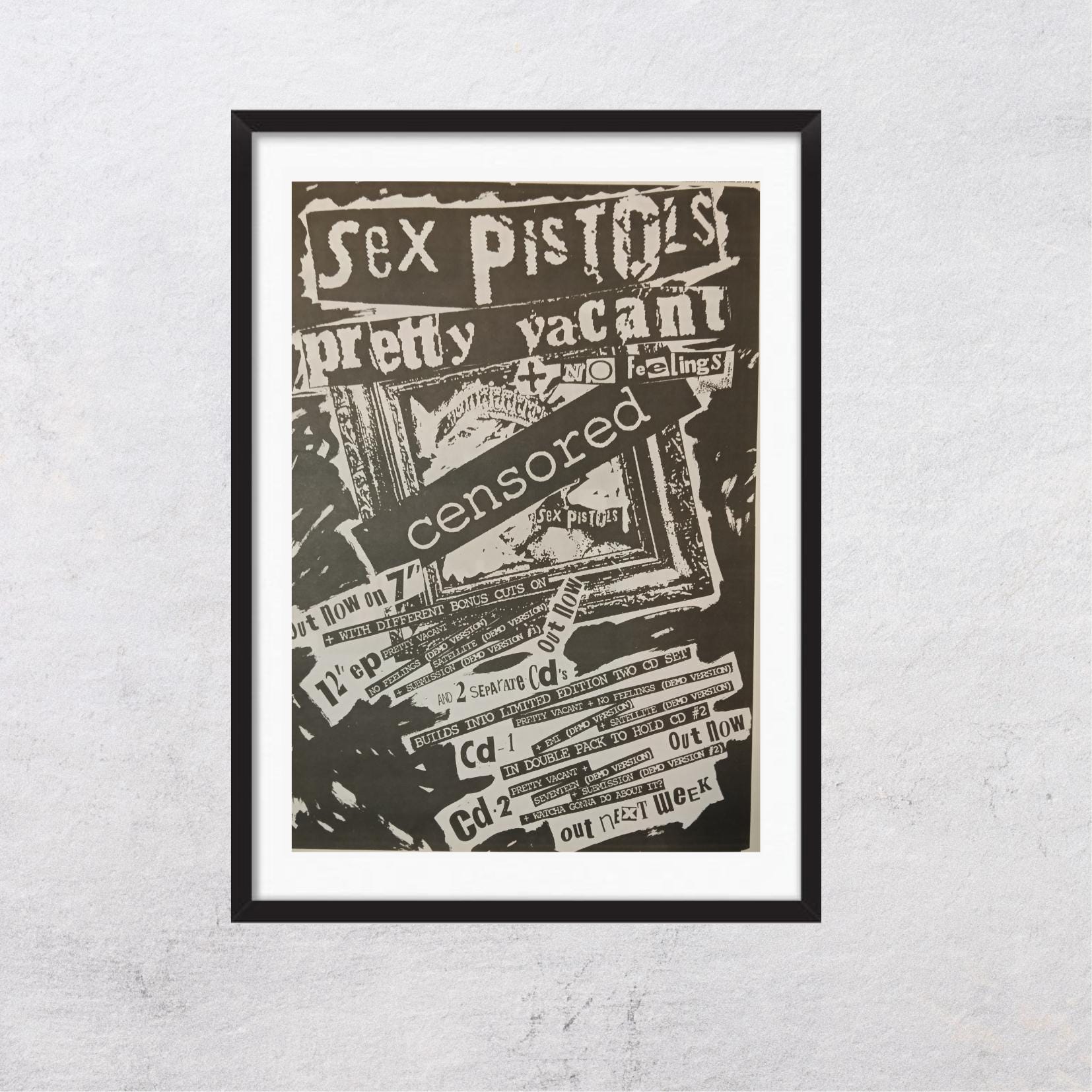 SEX PISTOLS 1992 - Pretty Vacant - Vintage Music Magazine Ad J6 - Etsy