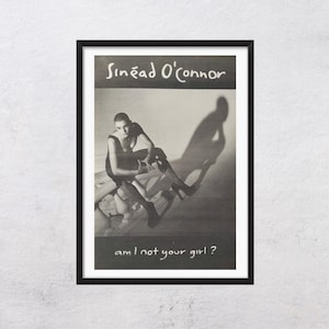 SINEAD O&#39;CONNOR 1992 - Am I not your girl? - authentic, music, original, promo poster, cutted page,  vintage, 90s - J2