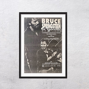 BRUCE SPRINGSTEEN in Concert 1993 adv page - original, poster, publicidad, página, revista, vintage, 1990s - J4