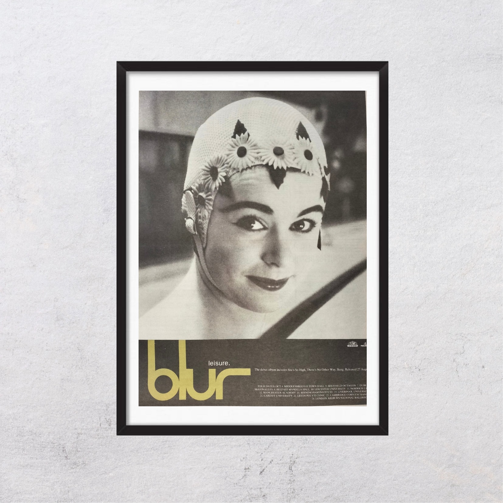 BLUR 1991 - Leisure release adv page - Authentic, vintage, poster, adv page, music, collection, records, vinyls, rare, hewett - J2