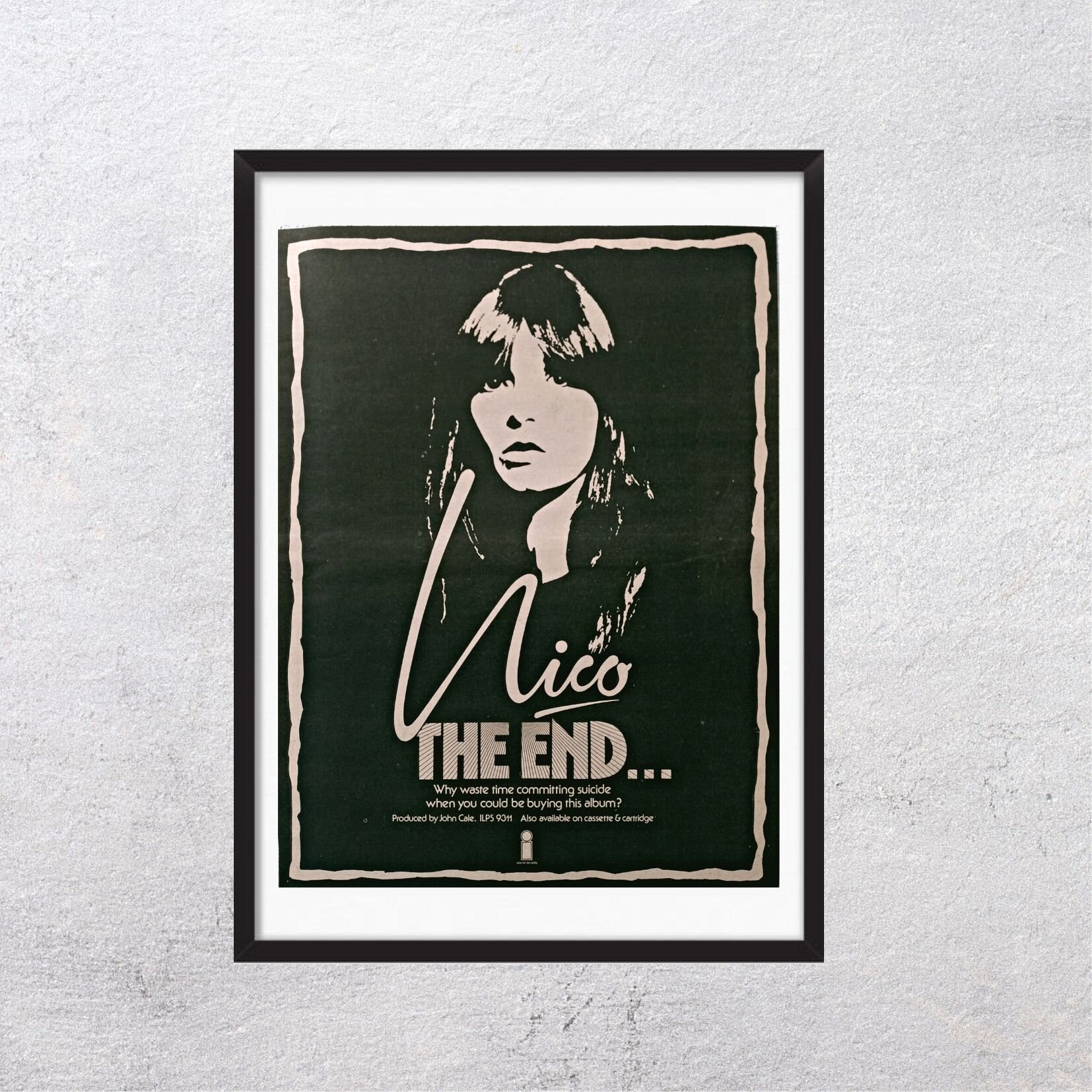 NICO - the End 1974 - Poster, Vintage, Advertising, 1970s