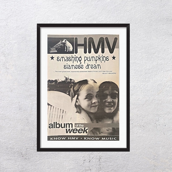 smashing pumpkins サイアミ　ポスター　当時物　オリジナル SMASHING PUMPKINS Siamese Dream 1993 Adv Page - Original