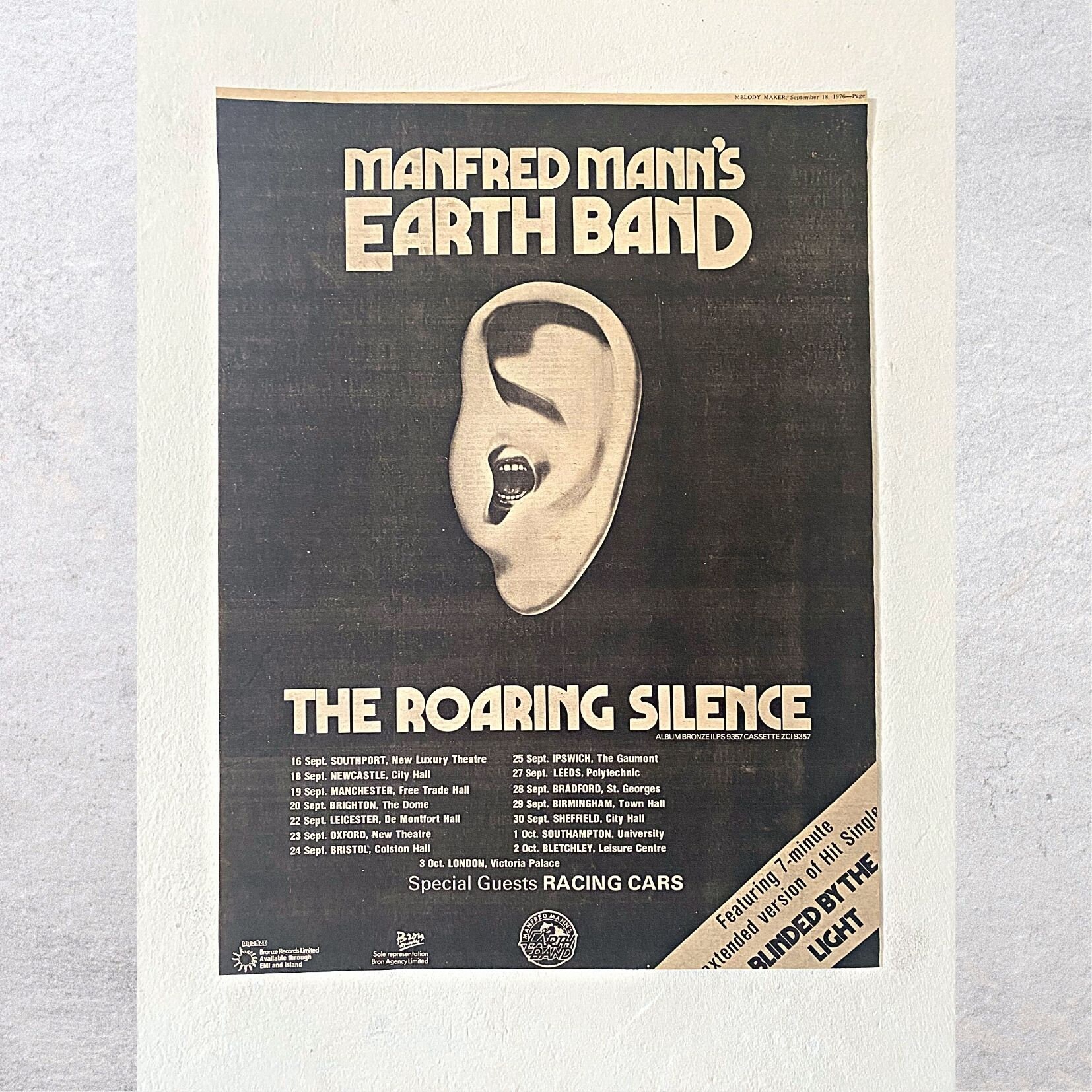 Manfred Mann's Earth Band THE ROARING SILENCE - Original
