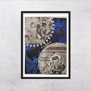 THE CLASH 1979 - cost of living set - authentic vintage music poster, advert EP release, promo poster page, punk music - RAC2