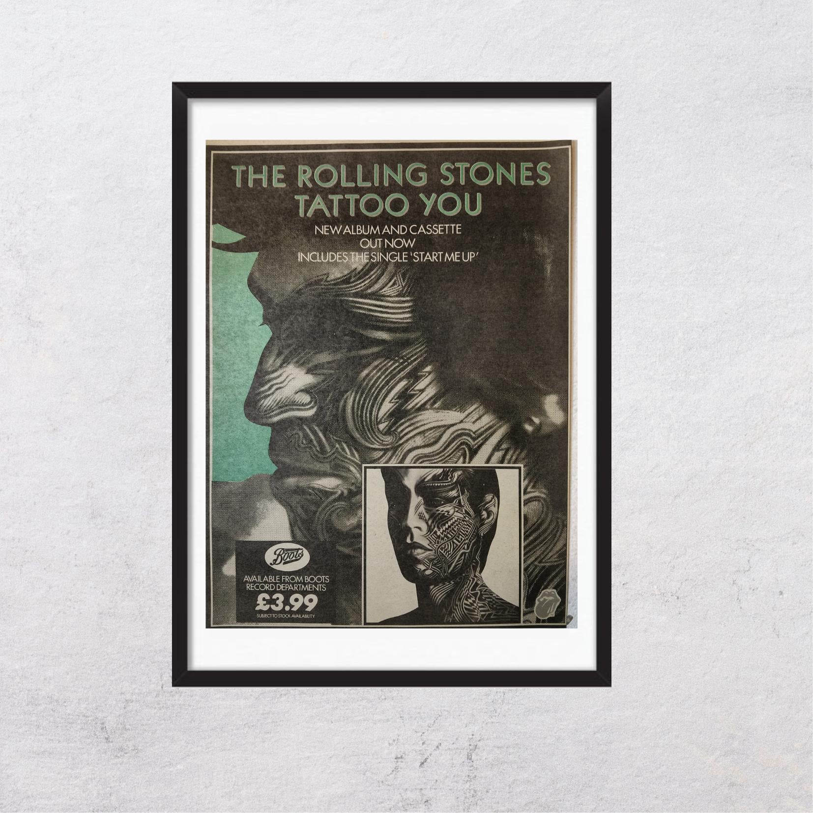 Rolling stones tattoo you poster - Etsy 日本