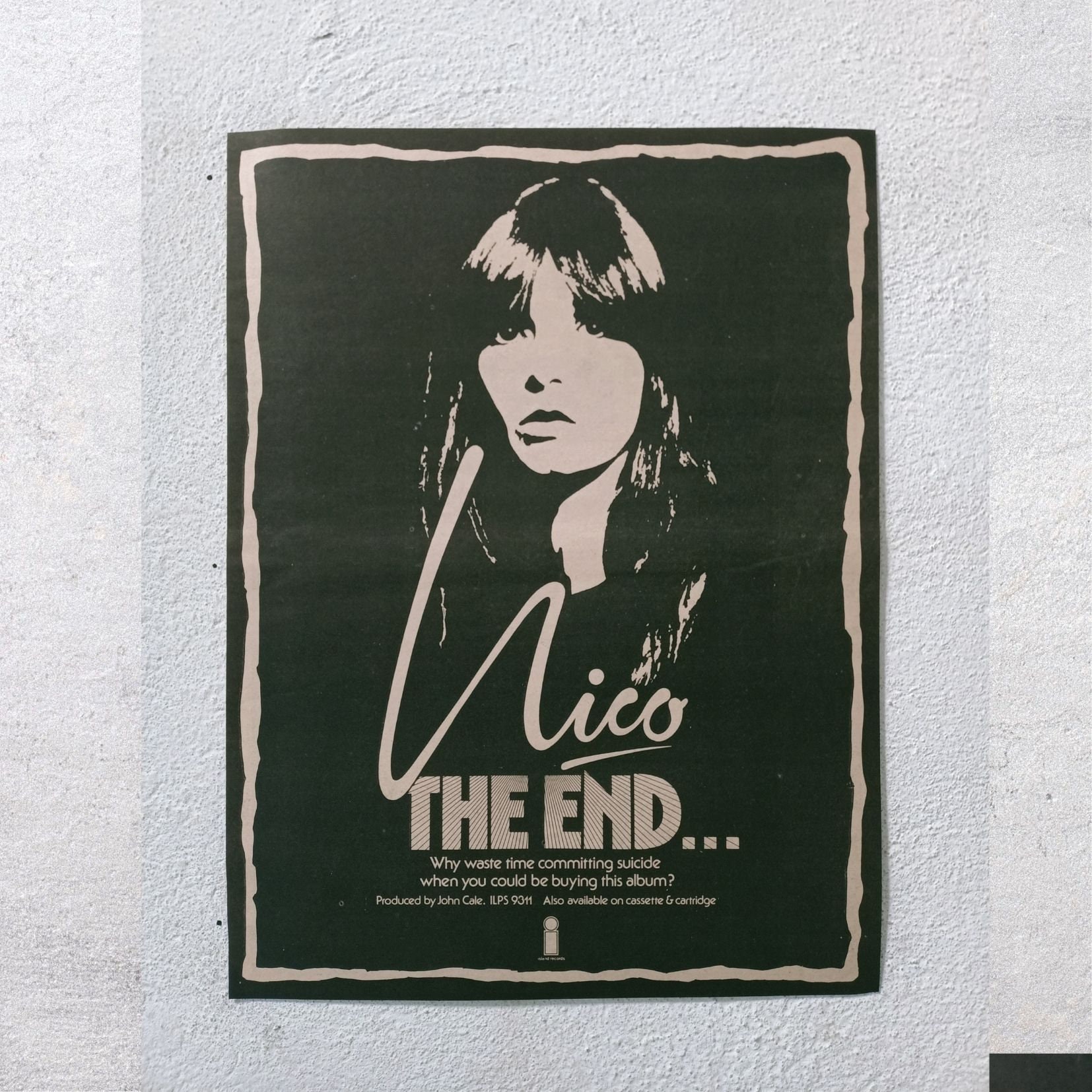 NICO - the End 1974 - Poster, Vintage, Advertising, 1970s