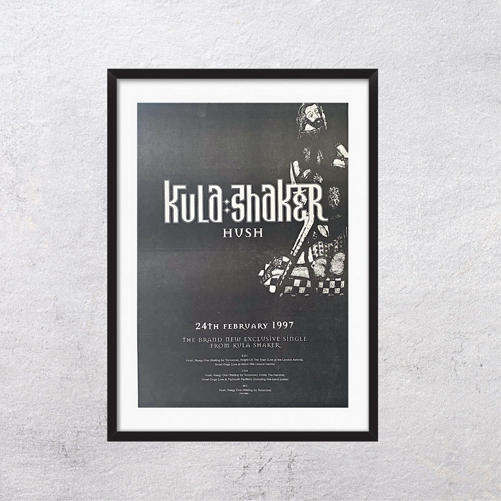 KULA SHAKER HUSH 1997 Adv Page - Original, Poster, Advertising 