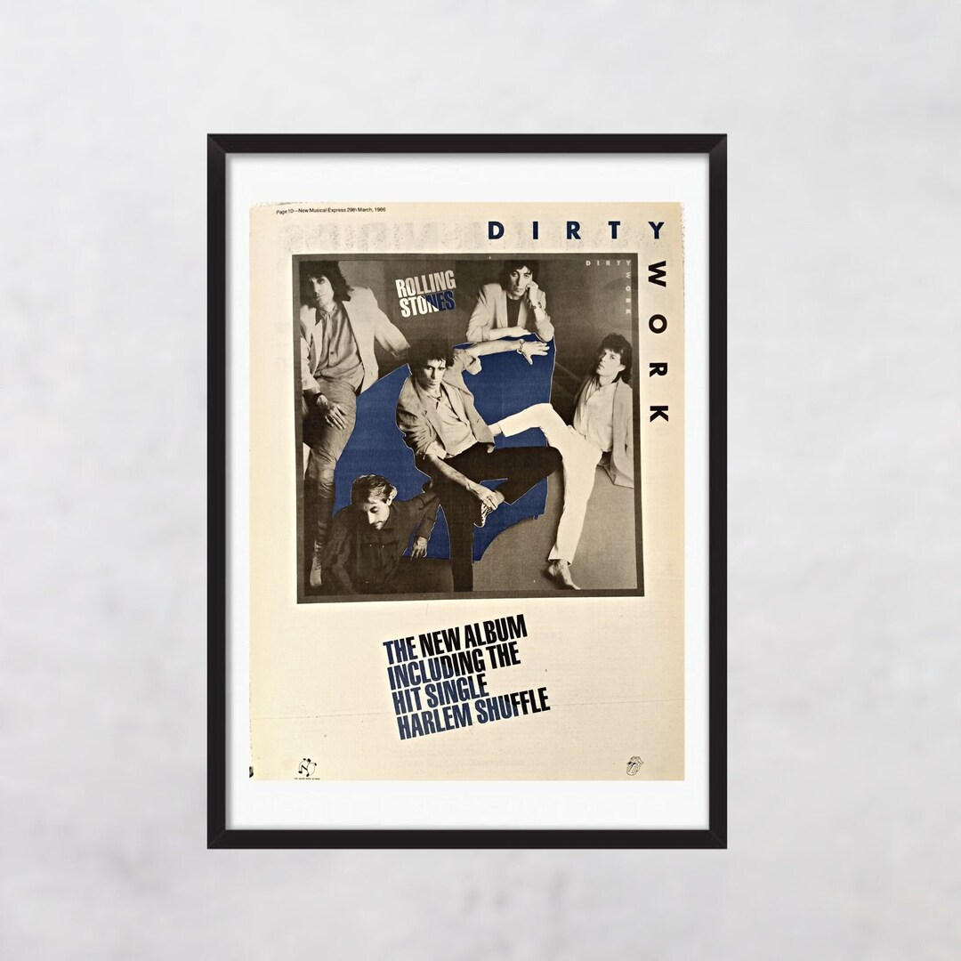 THE ROLLING STONES Dirty Work 1986 - Emotional Rescue - Original