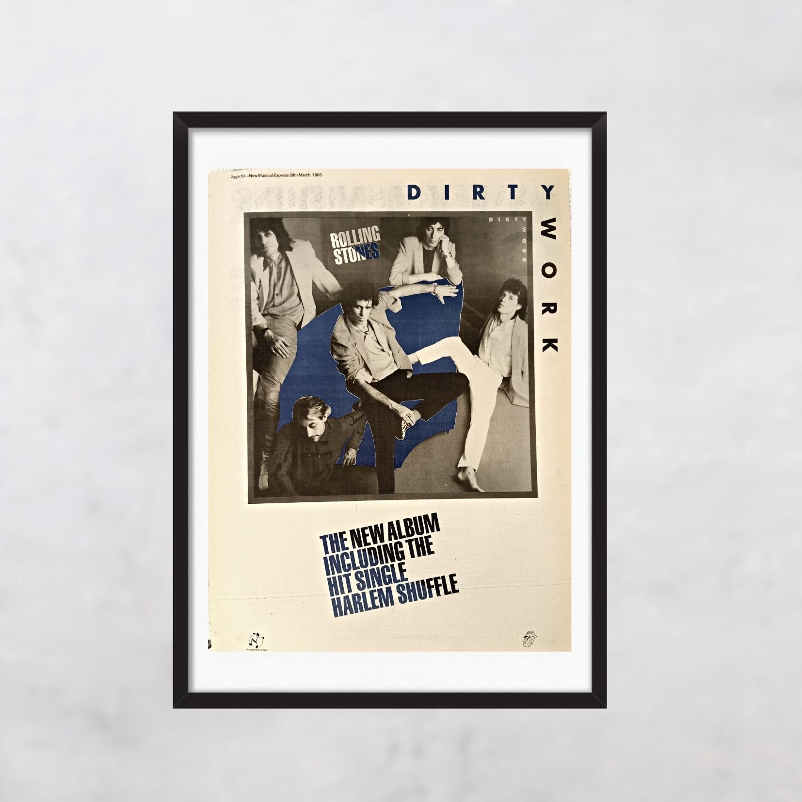 THE ROLLING STONES Dirty Work 1986 - Emotional Rescue - Original