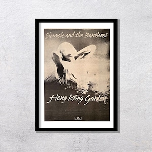 SIOUXSIE and THE BANSHEES Hong Kong Garden 1978 - Original, auténtico, póster promocional, página vintage, años 70, rock, música - J2