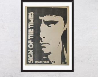 BRYAN FERRY 1978 - Signs Of The Times - Magazine adv Art Print - J7