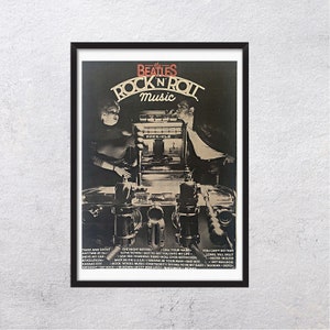 THE BEATLES 1976 - Álbum recopilatorio de música Rock 'n' Roll - Original, auténtico, cartel promocional, página vintage, años 70, rock, música - J2