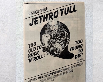 JETHRO TULL 1976 - Too Old to Rock 'N' Roll: Too Young to Die