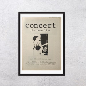 The Cure Tour 1984 - Derived From a Tour Poster for the Cure's 184