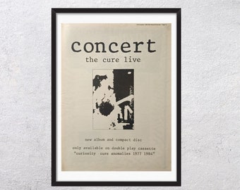 The Cure Tour 1984 - Derived From a Tour Poster for the Cure's 184