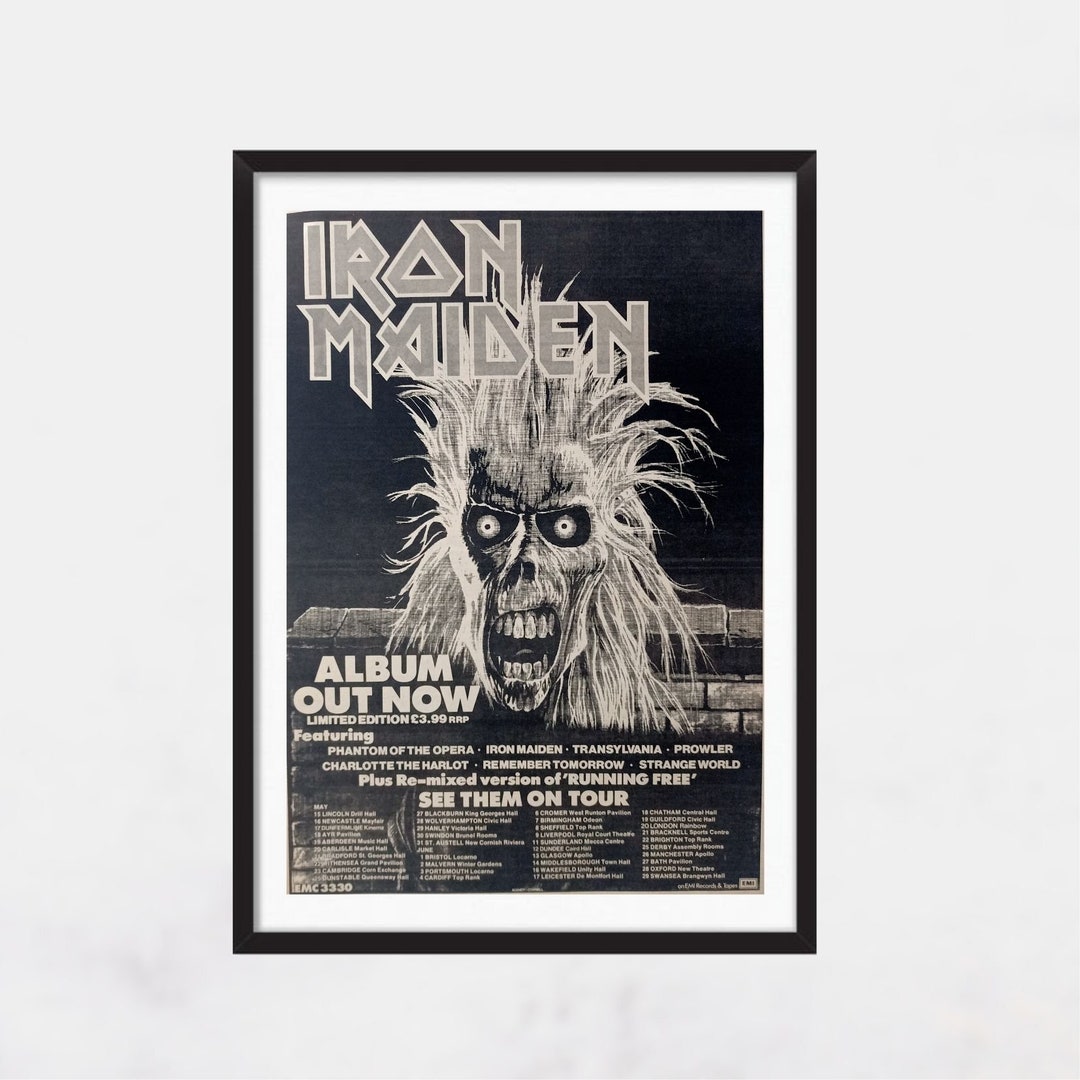 IRON MAIDEN 1980 - Iron Maiden - Original, Authentic, Promo Adv