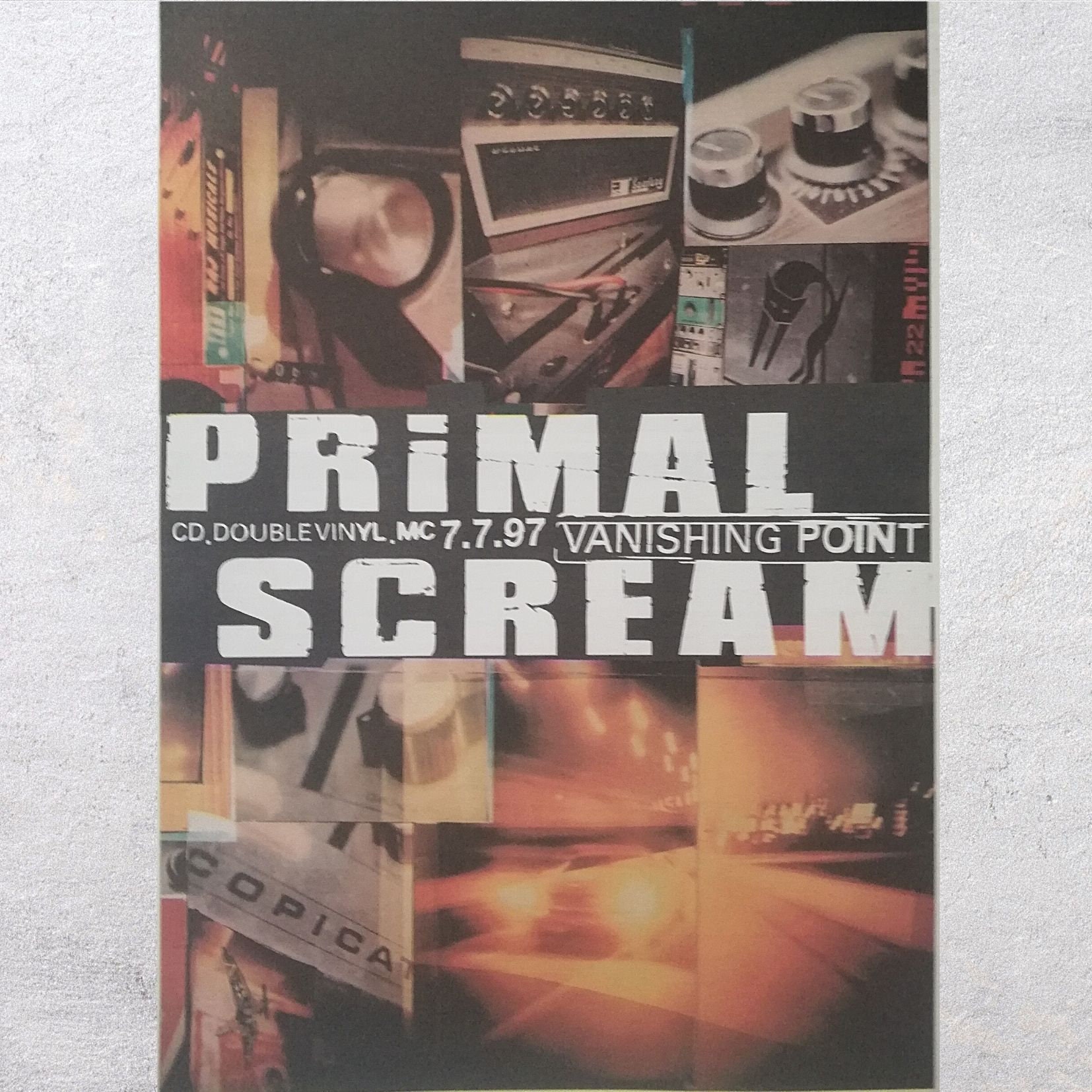 PRIMAL SCREAM 1997 - Vanishing Point アルバムリリース ADV - レア