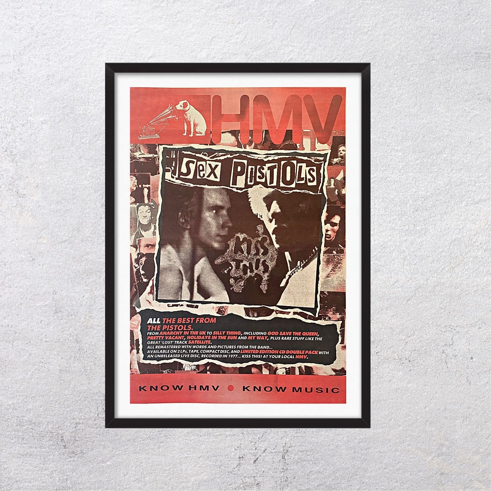 SEX PISTOLS Kiss This, Best of 1992 Adv Page - Original, Poster