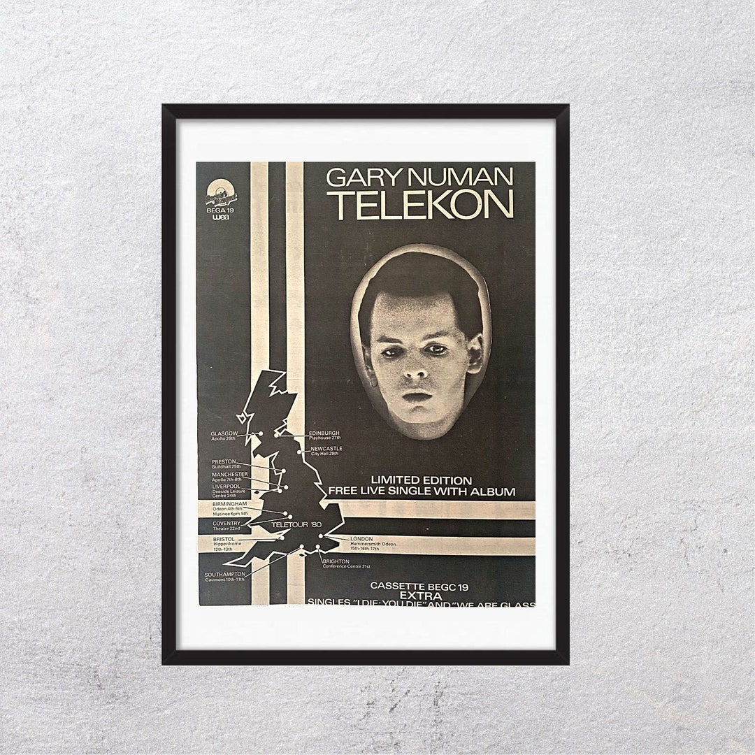 GARY NUMAN 1980 - Telekon - Original, Authentic, Promo Adv