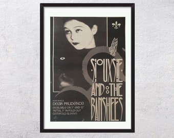 SIOUXIE and The BANSHEES 1983 - Dear Pridence Single release - authentic, rare, rock music poster, vintage, new wave, rock poster  - RAC8