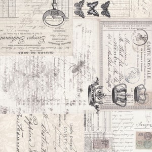 Ephemera Collage | Roycycled Decoupage Paper | Roycycled Treasures | Decoupage