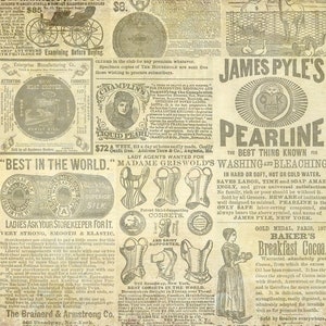 Vintage Ad | Roycycled Decoupage Paper | Roycycled Treasures