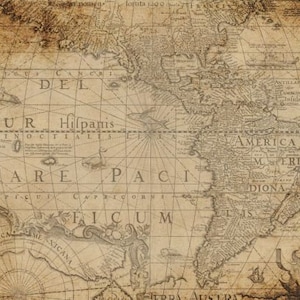 Map | Roycycled Decoupage Paper | Roycycled Treasures
