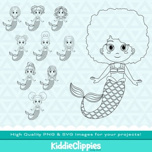 Meerjungfrau Silhouetten Clipart PNG & SVG | Scrapbook, Illustration, Mädchen, Meerjungfrau, Ariel, Fisch Clipart