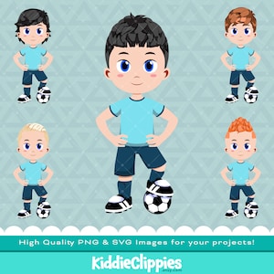 Fußballspieler Kinder Clipart PNG & SVG | Scrapbook, Illustration, Junge, Fußball, Sport, Fußballspieler