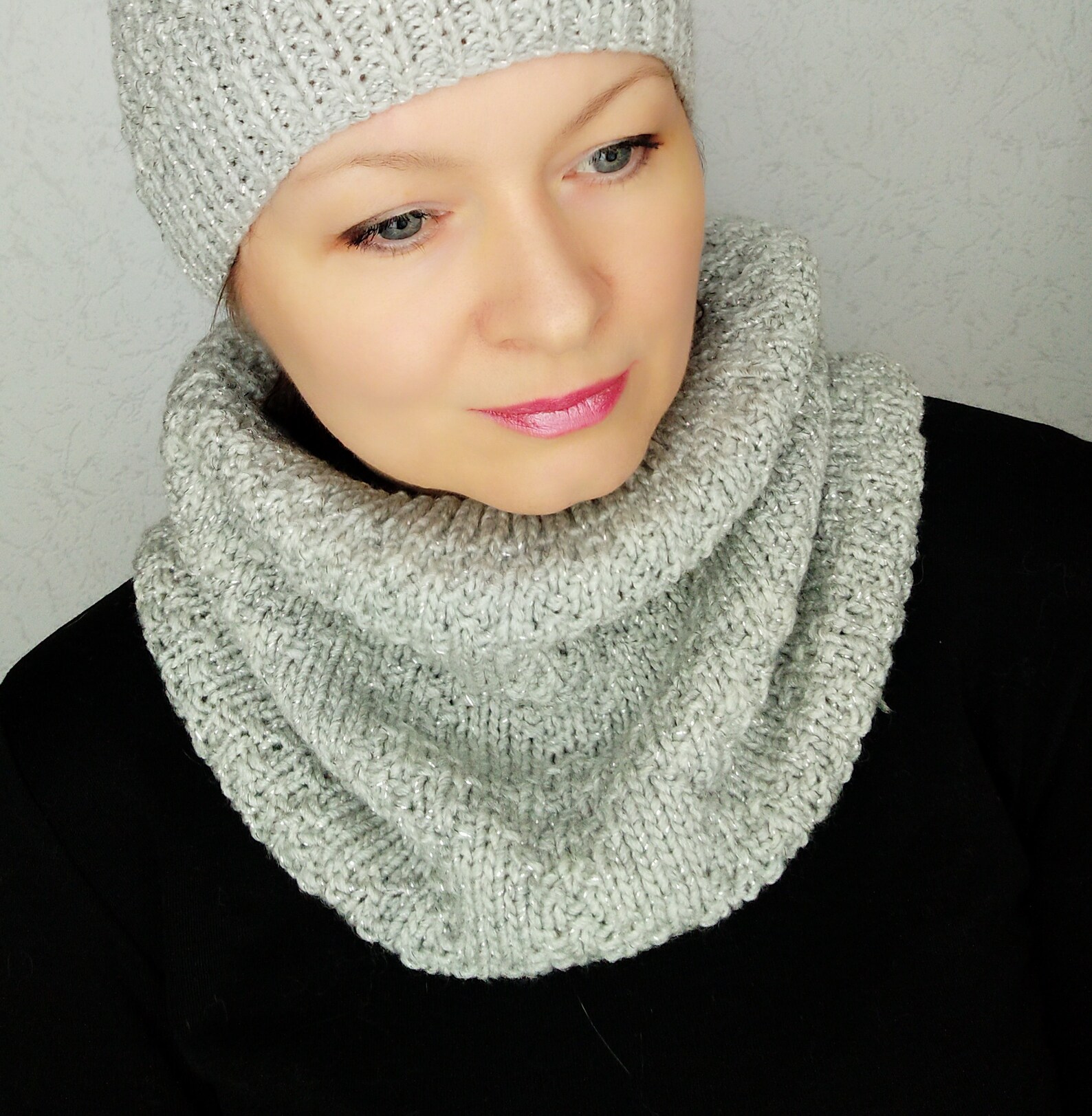 Snood knitting pattern knit snood for women easy knit Etsy