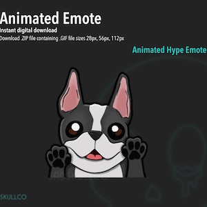 Émote animée pour chien / Jam Emote / Emotes animées Twitch / Emote de chien mignon