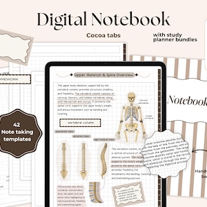 Cocoa Digital Notebook: Student Planner with Stickers (PDF)