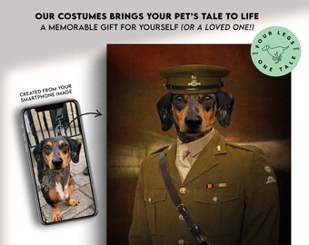 Blackadder Custom Pet & Dog Portrait - Unikatowy obraz na płótnie lub wydruk z Twoich własnych zdjęć