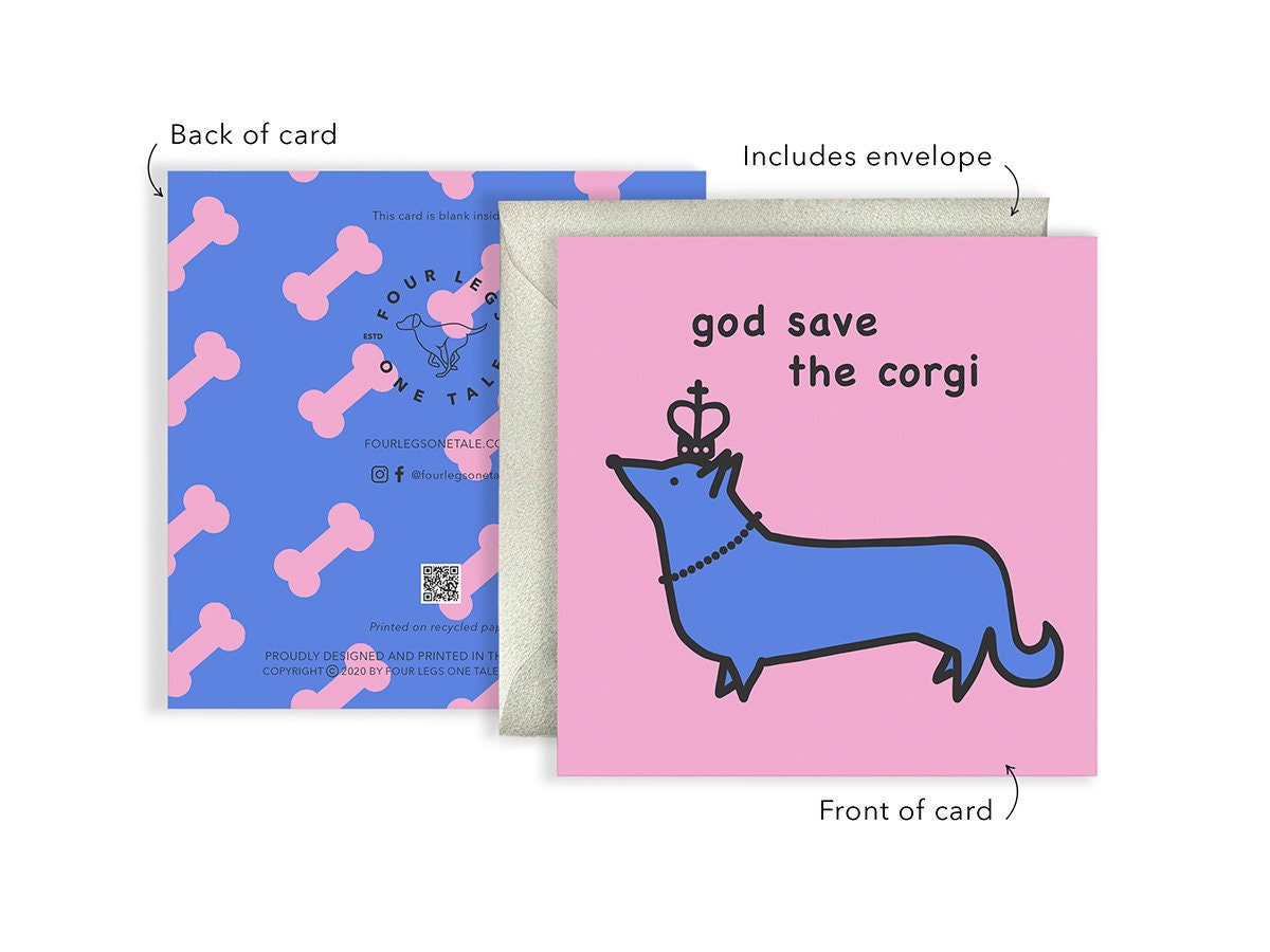 Funny Dog Greeting Cards Thank You Birthday & Anniversary Etsy UK