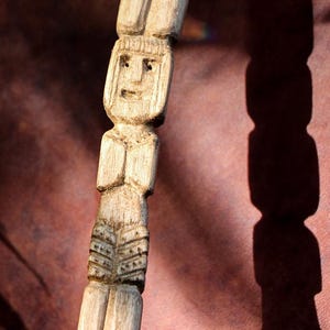 Hand Carved Shamanic Drum Beater: Vegan Linden Wood Mallet