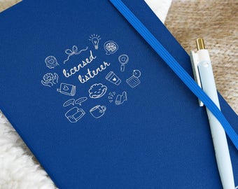 Gelicentieerd luisteraar hardcover notitieboek personaliseerbaar therapeut dagboek graduatiecadeau nieuwe counselor therapeut referenties cadeau