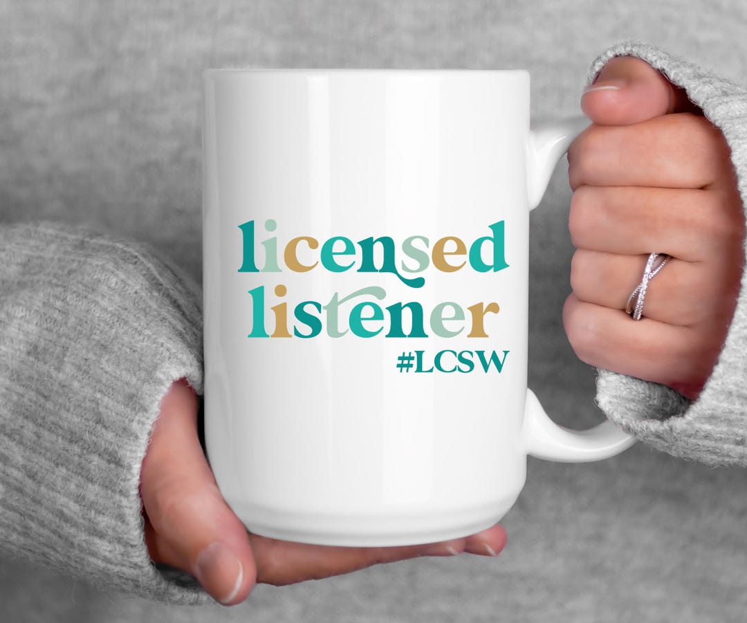 Personalized Therapist Graduation Gift - Licensed Listener Mug | Custom ...