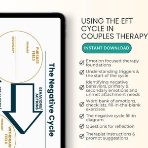 EFT Cycle Couples Therapy Worksheets Therapist Resources Marriage ...