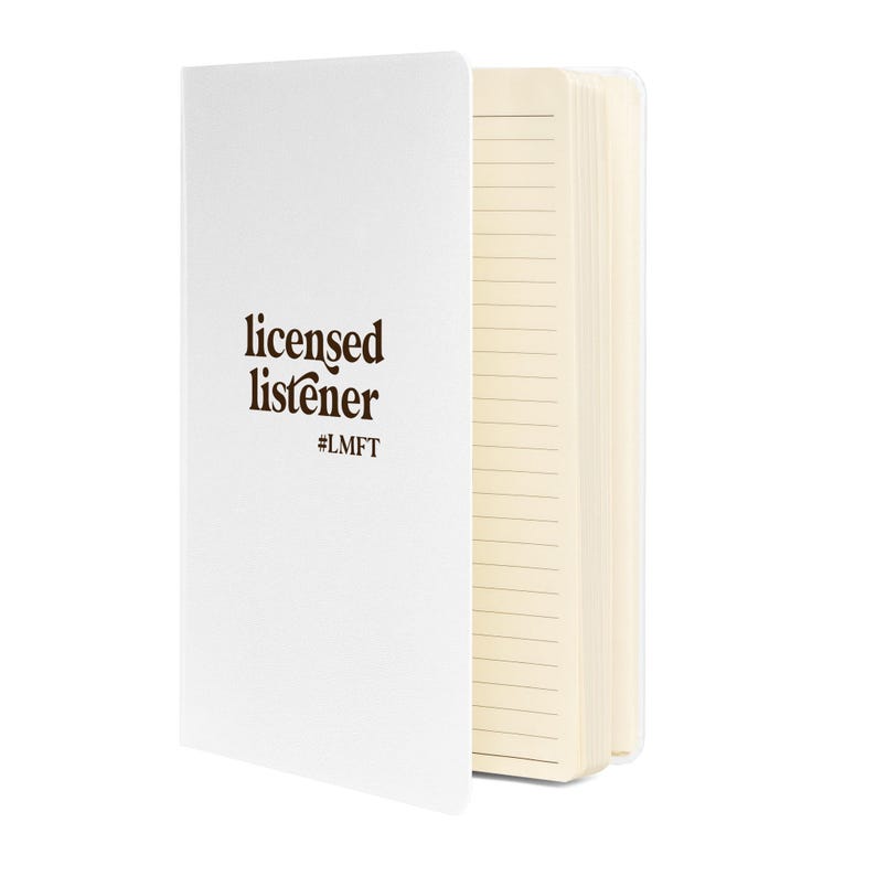 Licensed Listener Gift Journal Therapist Credentials Graduation Gift for Counselor