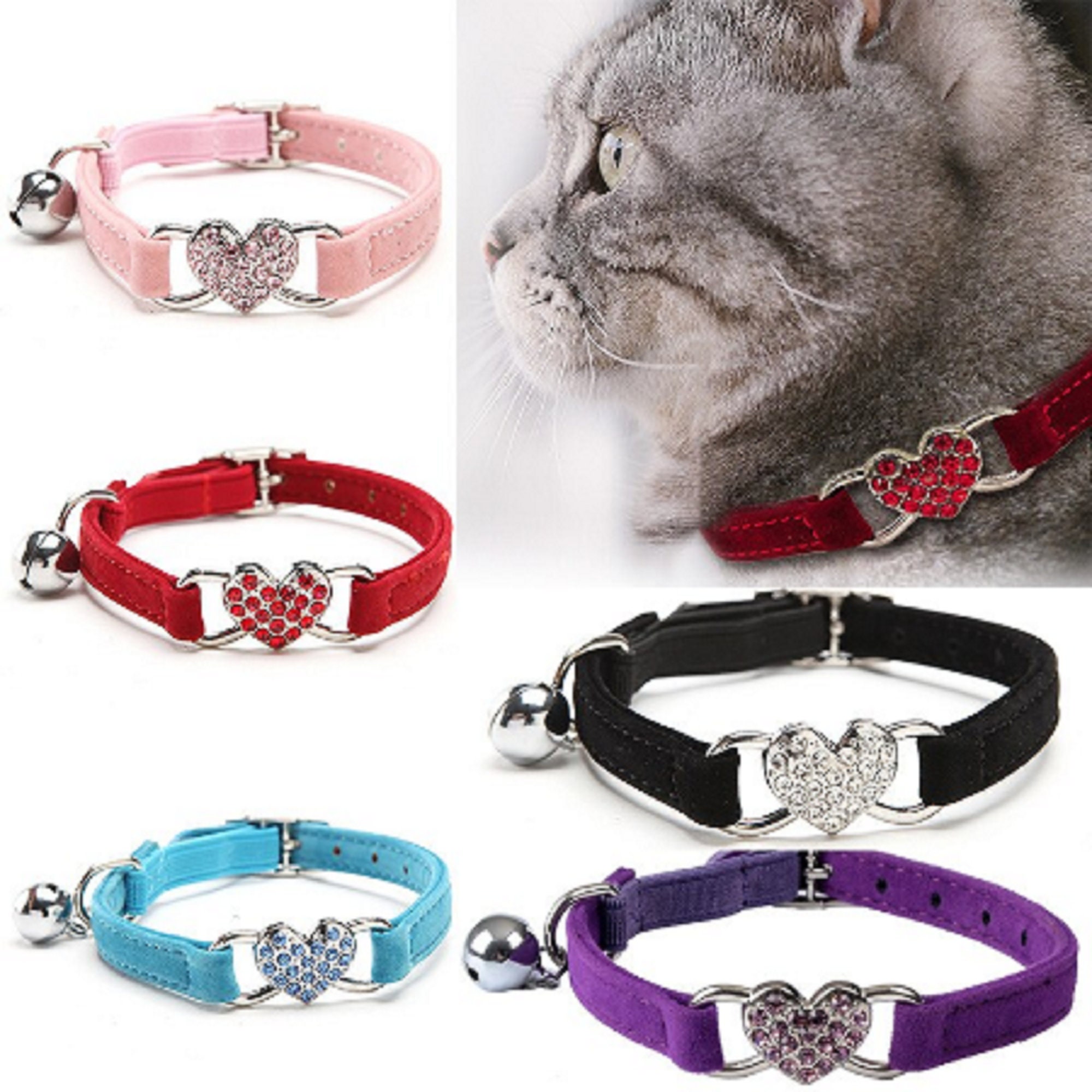 Adjustable dog collar with bell pet collar small dog Etsy