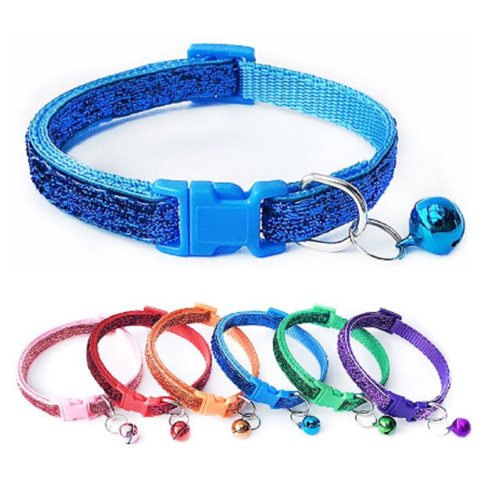 Breakaway Dog Collar With Bell Pet Collar Nylon Adjustable Etsy