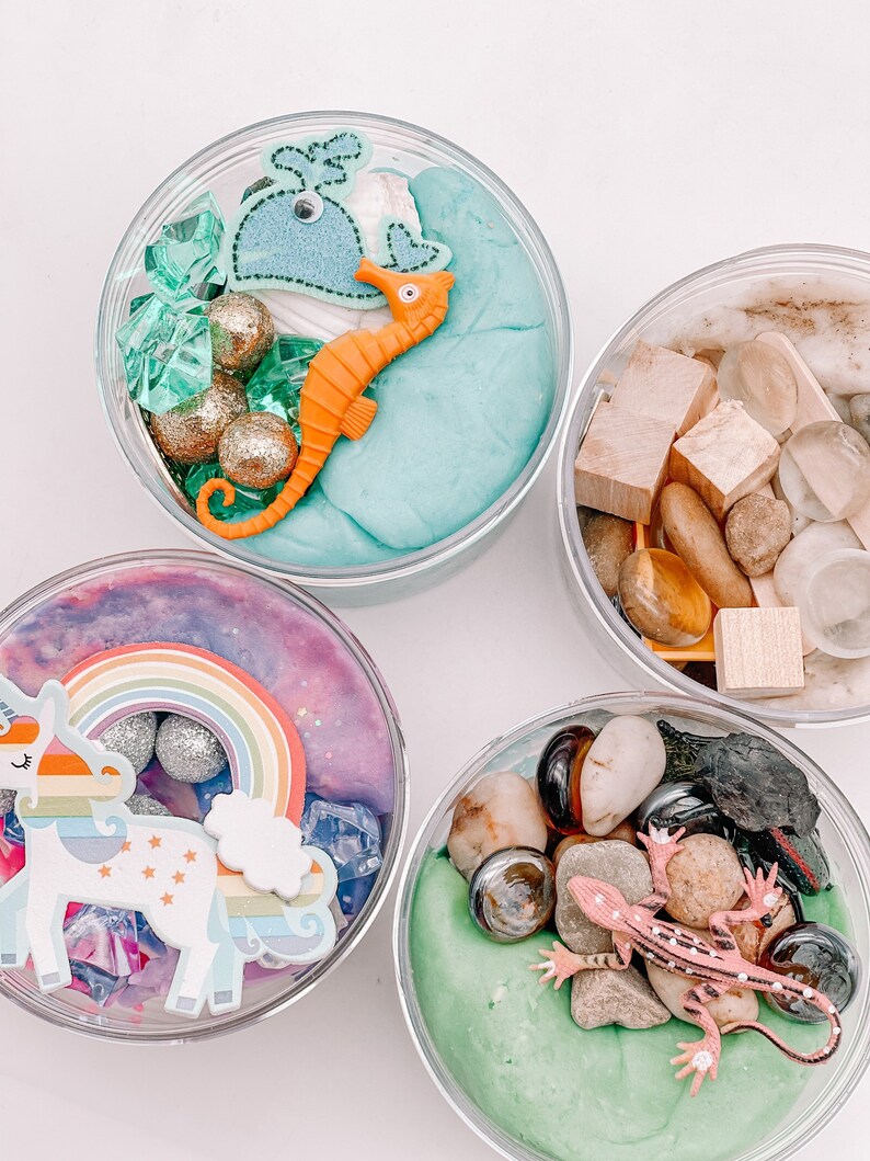 Dough on the Go Playdough Jars 4 Pack Etsy