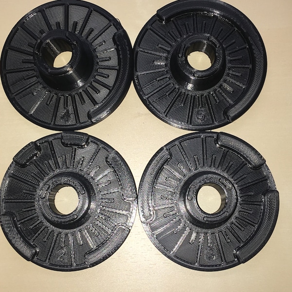 Bowflex Disc 552 Dumbbell Series 2, Replacement discs 2,3,4,5. PLA+ 3D printed.