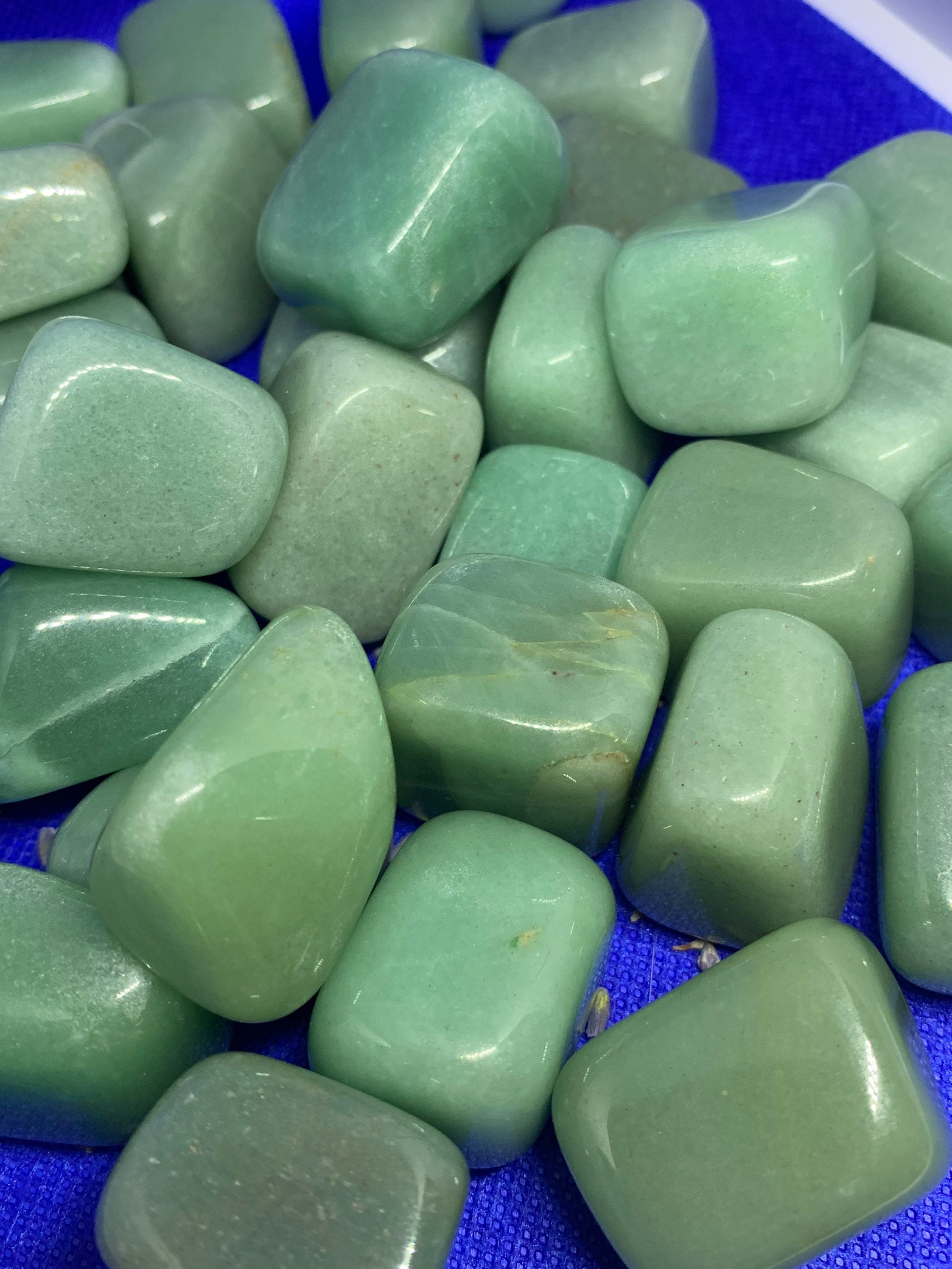 LARGE Green Aventurine Tumbled Stone | Etsy