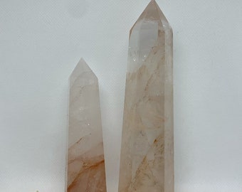4 / 6 Inch Fire Quartz / Hematoid Polished Crystal Towers / Points ( YOU CHOOSE )