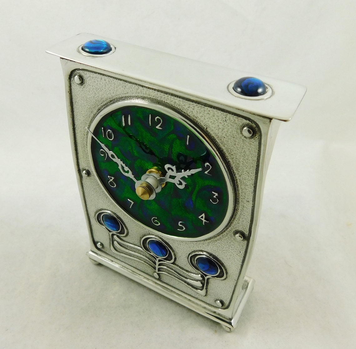 Archibald Knox Pewter Clock Art Nouveau Design Made in England AK48