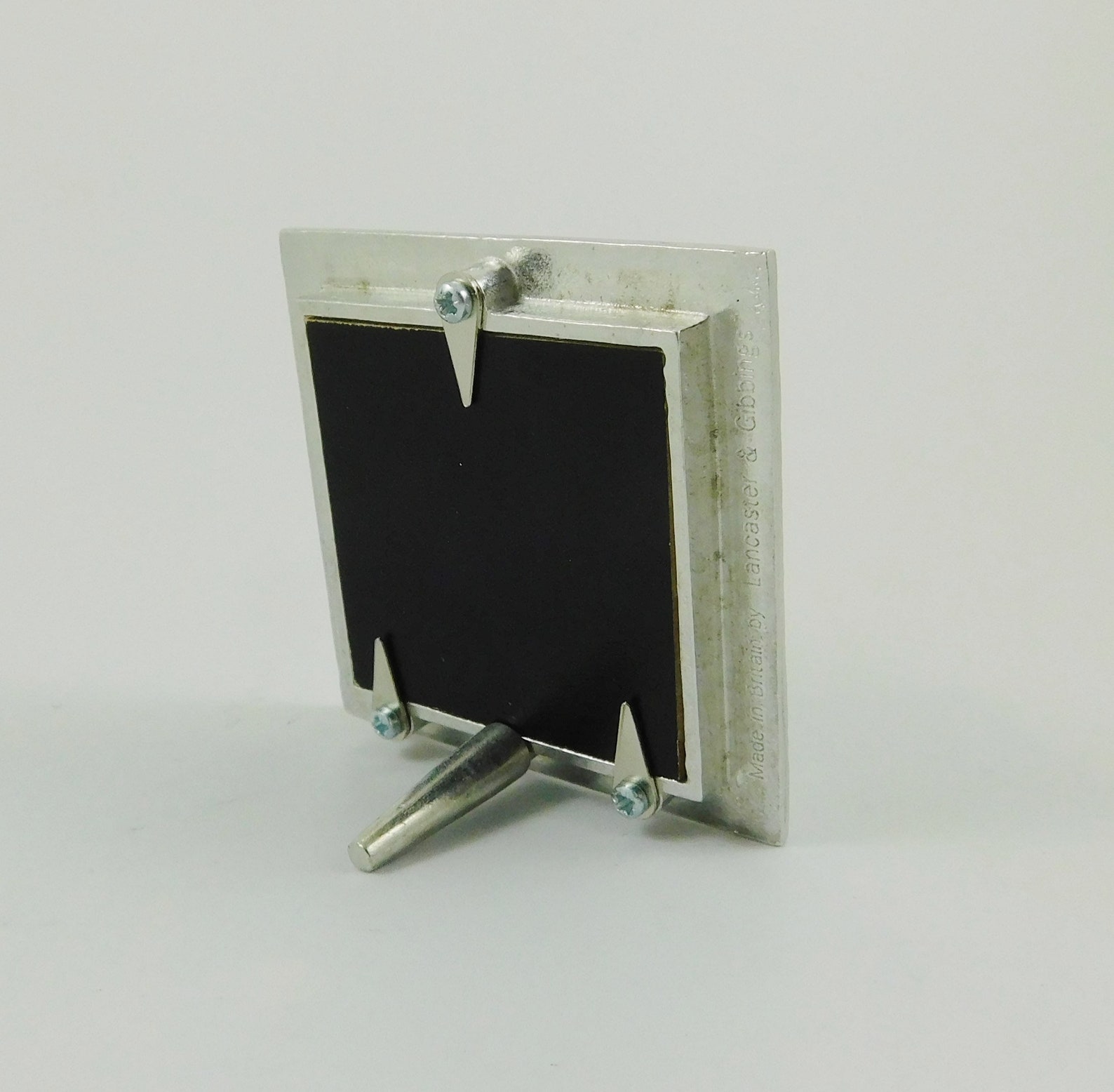English Pewter 'hedgerow' Design Miniature Square Photo Frame Made in ...