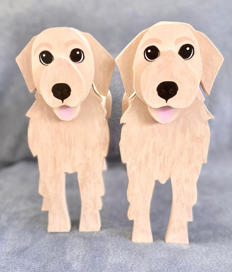 Golden Retriever/labrador Planter Wooden Pet Planters Etsy